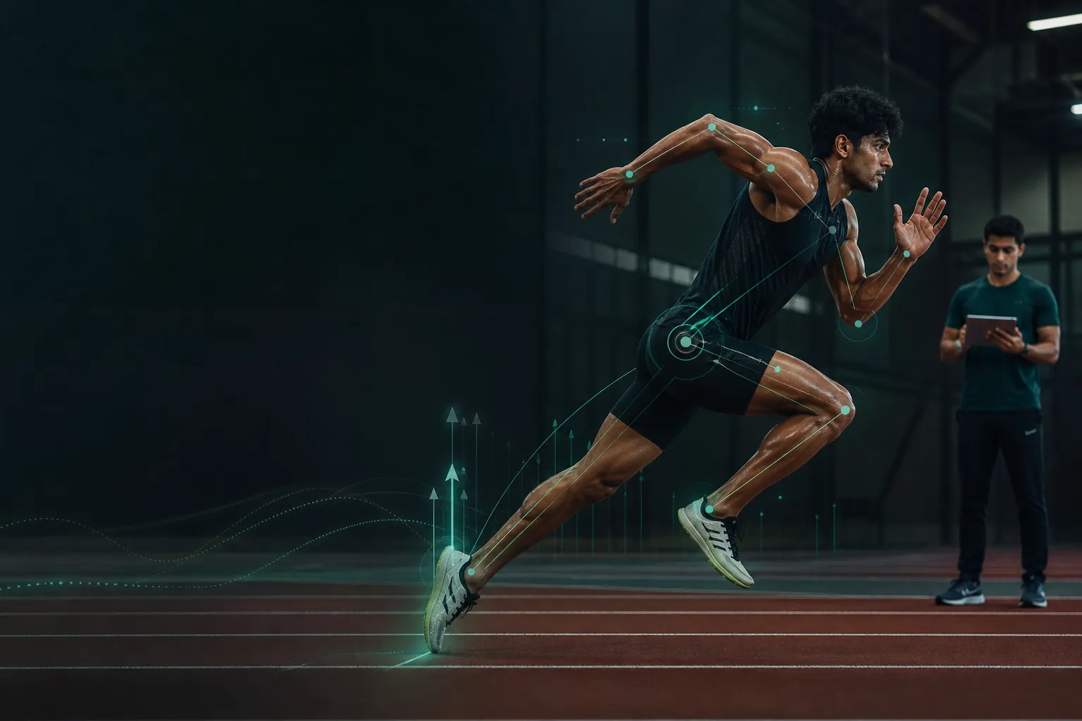 Illustration of video-based sports movement analysis